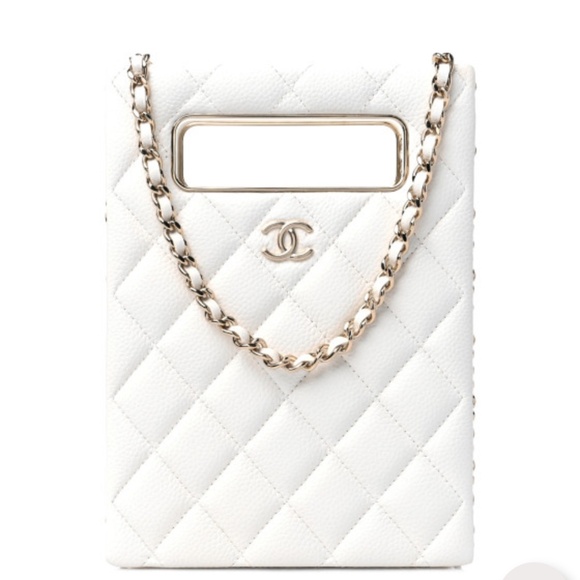 CHANEL bag with Caviar Quilted Leather and Gold Hardware - Picture 1 of 16